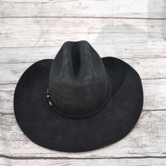 MHT Westerns Black 3X Beaver Blend Cowboy Hat – Men’s 7 3/8 - Picture 1 of 9